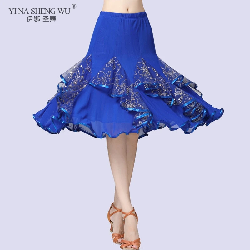 Múa Bụng Trang Phục Ngắn 360 Độ Váy Balo Nữ Waltz Hiện Đại Tiêu Chuẩn Tango Dancewear Trang Phục Biểu Diễn Vũ Đạo Váy