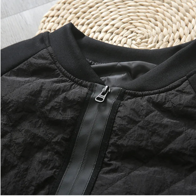 Vintage Black Outerwear Autumn Winter Women\'s Parka Coat Warm Jacket Female Overcoat Thin Cotton Quilted Coat