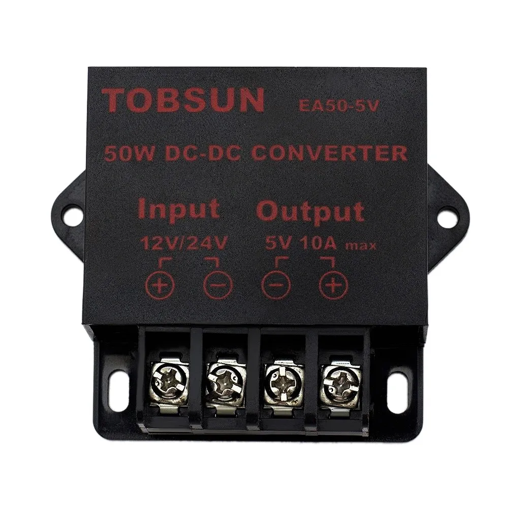 12V 24V to 5V 10A 50W DC DC Converter Transformer Voltage Regulator Reducer Step Down Buck Module Car Solar TV LED Power Supply