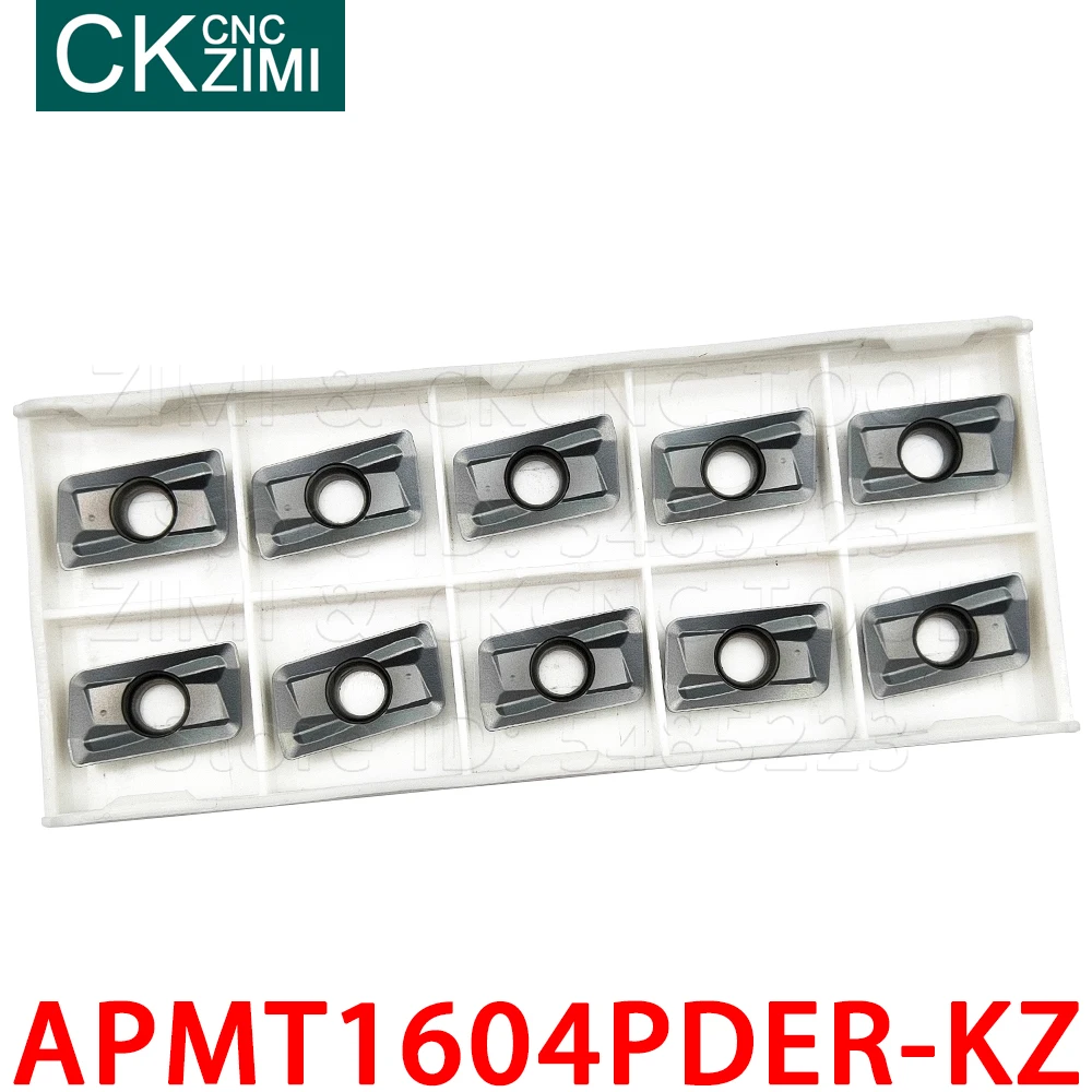 APMT1604PDER-KZ APMT 1604 PDER KZ كربيد إدراج طحن إدراج أدوات رأس طاحن أدوات ماكينة بتحكم رقمي بالكمبيوتر مخرطة معدنية أدوات