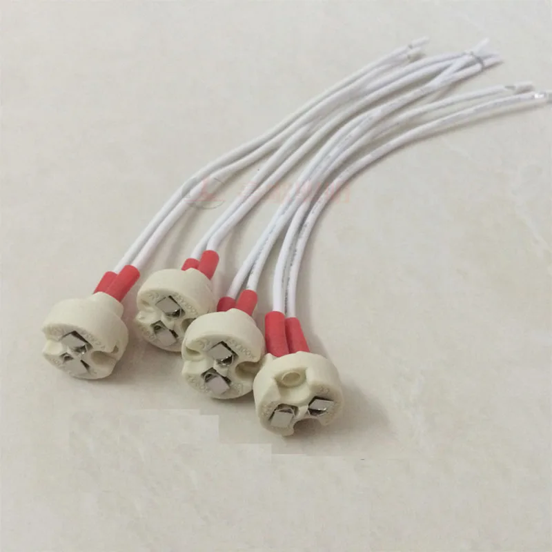 

50 шт., усовершенствованная Европейская основа для лампы MR11 G5.3, 10 см, 15 см, 20 см, держатель для лампы GU5.3 MR16, круглая розетка