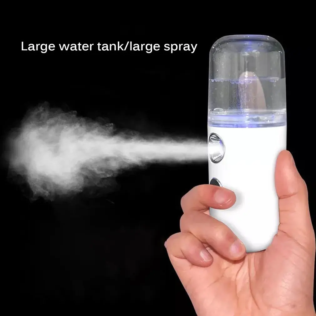 Mini Rechargeable Nano Spray Water Meter Nano Portable Fog Sprayer Body Nebulizer Facial Steamer Moisturizing Skin Care