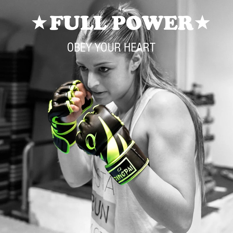 Profectional PU Leather MMA Gloves Sparring Punch Ultimate Mitts Sanda Fighting Training Sandbag Equipment Pair for Adult Men