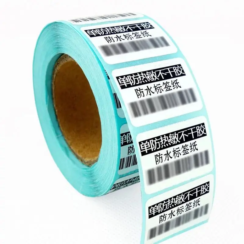 Adhesive Thermal Label Sticker Barcode Label Paper Supermarket Price Blank Label Direct Print Waterproof Print Supplies