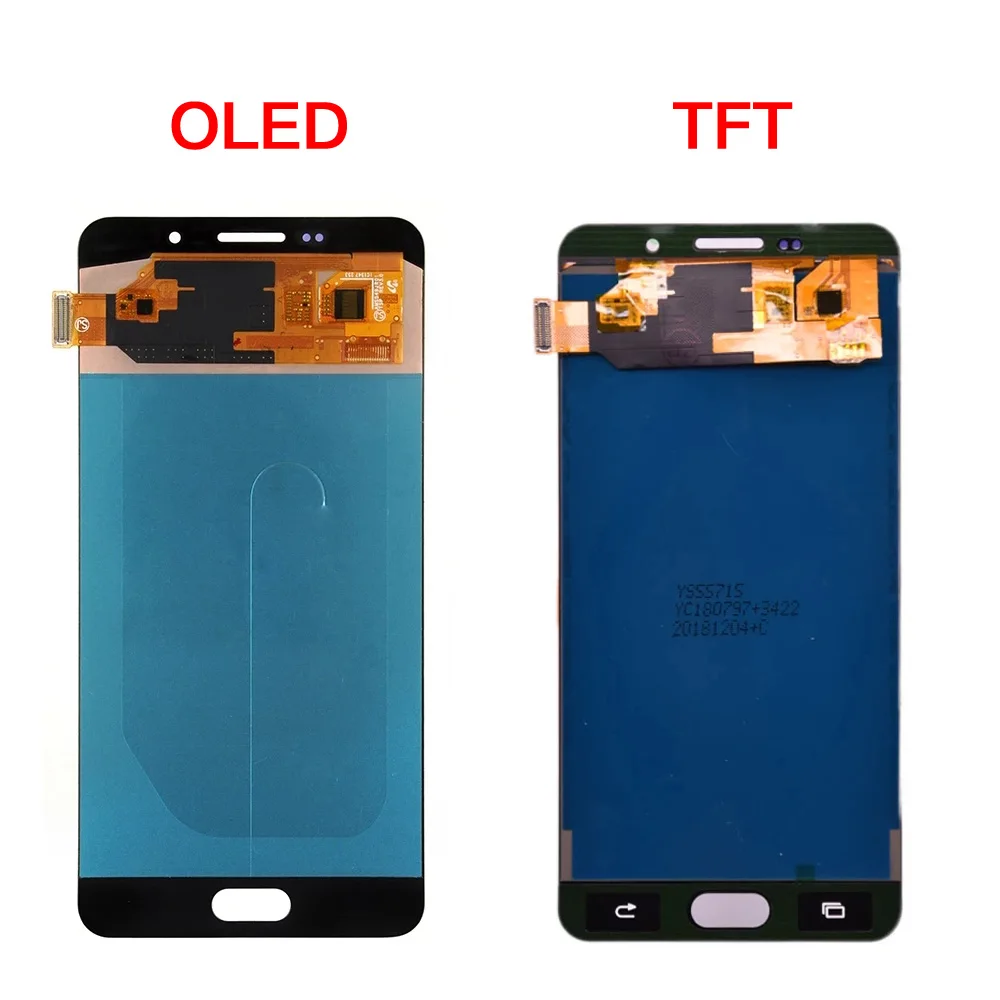 OLED LCD Display For SAMSUNG GALAXY A7 2016 A710 SM-A710F A710M Touch Screen Digitizer Assembly Replacement 5.5