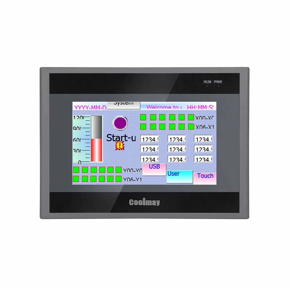 Imagem -03 - Controlador Plc Programável de Entrada 24vdc Monitor Touch de Polegadas para Aplicação Industrial de Alta Qualidade