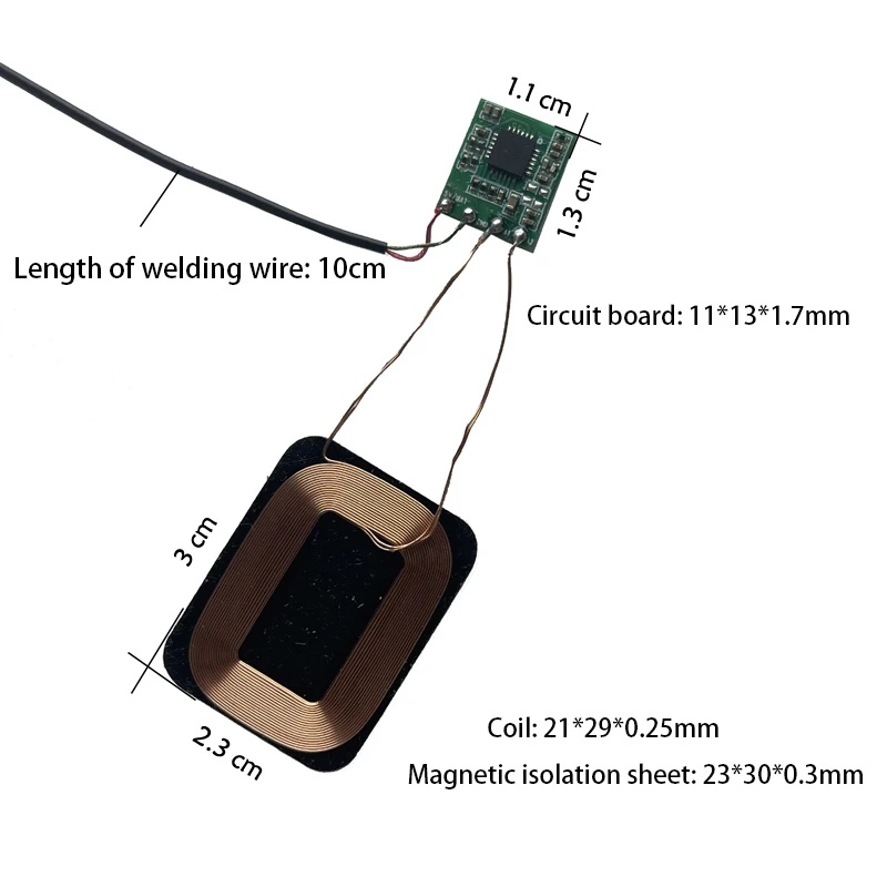 Standardowa ładowarka bezprzewodowa cewka DIY moduł odbiornika PCB bezprzewodowa cewka ładująca bezprzewodowy odbiornik