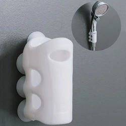 Removable Bracket Suction Cup Silicone Shower Head Holder Wall Mount Shower Adjustable Holder Shelf Rack Bathroom Accessories