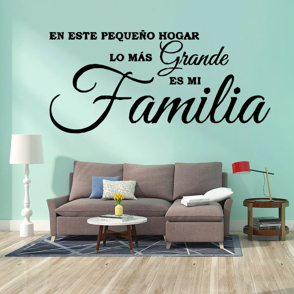 Removable Wall Stickers Home Decoration Wallpaper Family Phrases Wall Decals Home Decoration Waterproof and Moistureproof