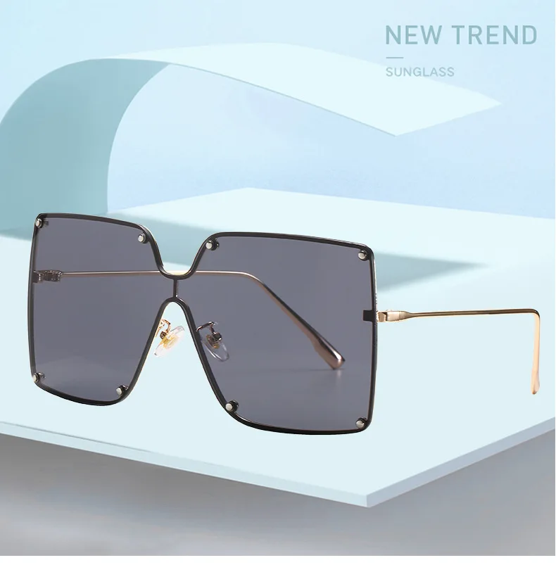 

2021 women new Fashion Square shield Sunglasses For Women Men Oversized Luxury Brand Designer Clout Goggles Driving Glasses