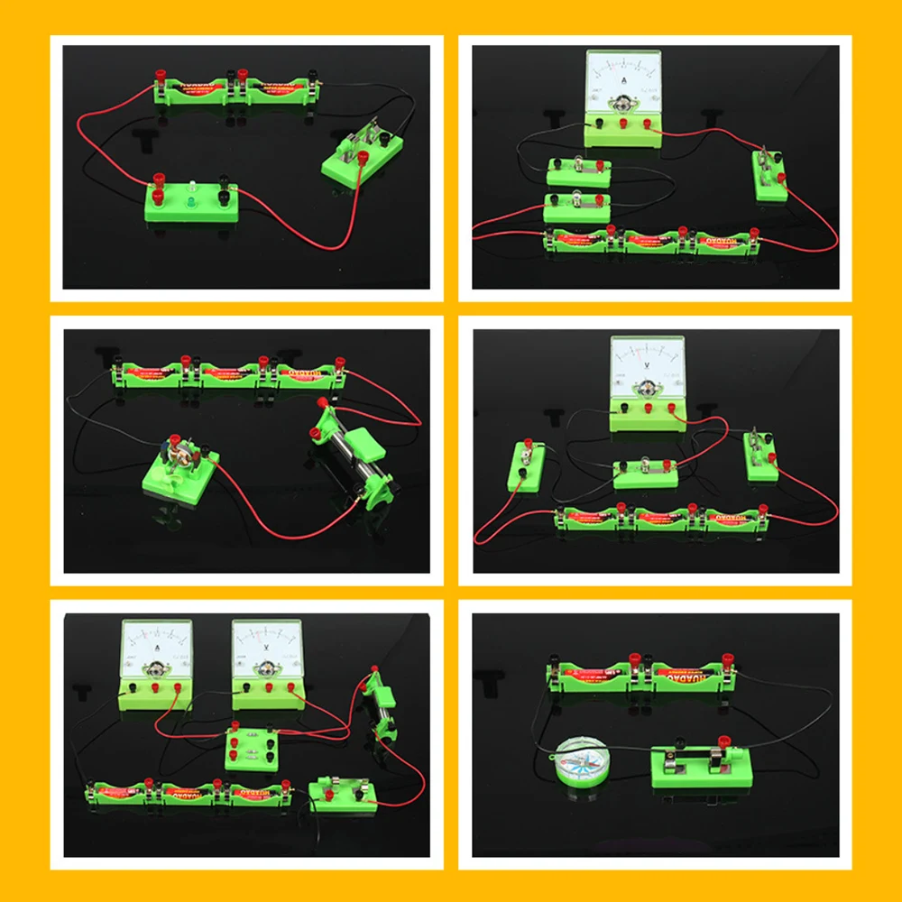 Electricity Experiment Kit Junior High School Electromagnetics Physics Experiment Equipment Kit Circuit Experiment Kit