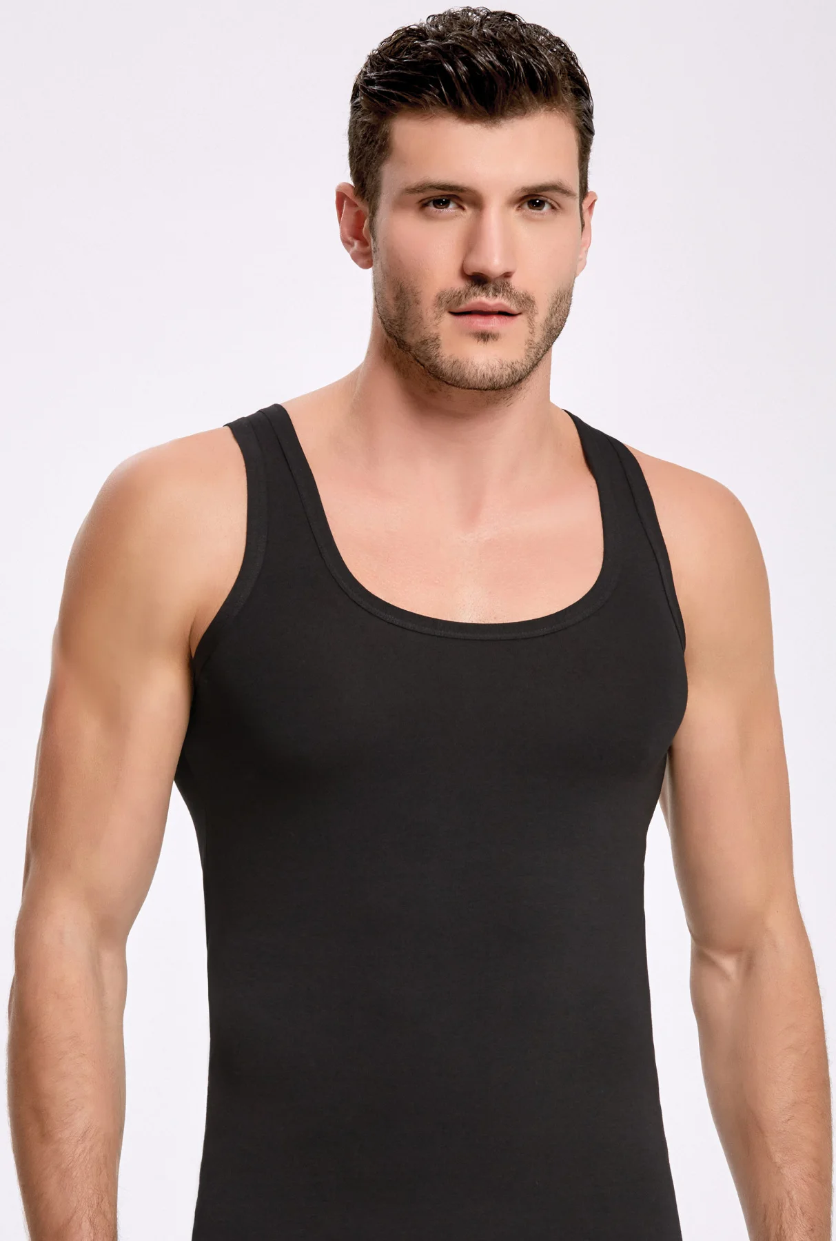 PRINCIPLE 1610 Thick Strap Lycra Men 'S Undershirt