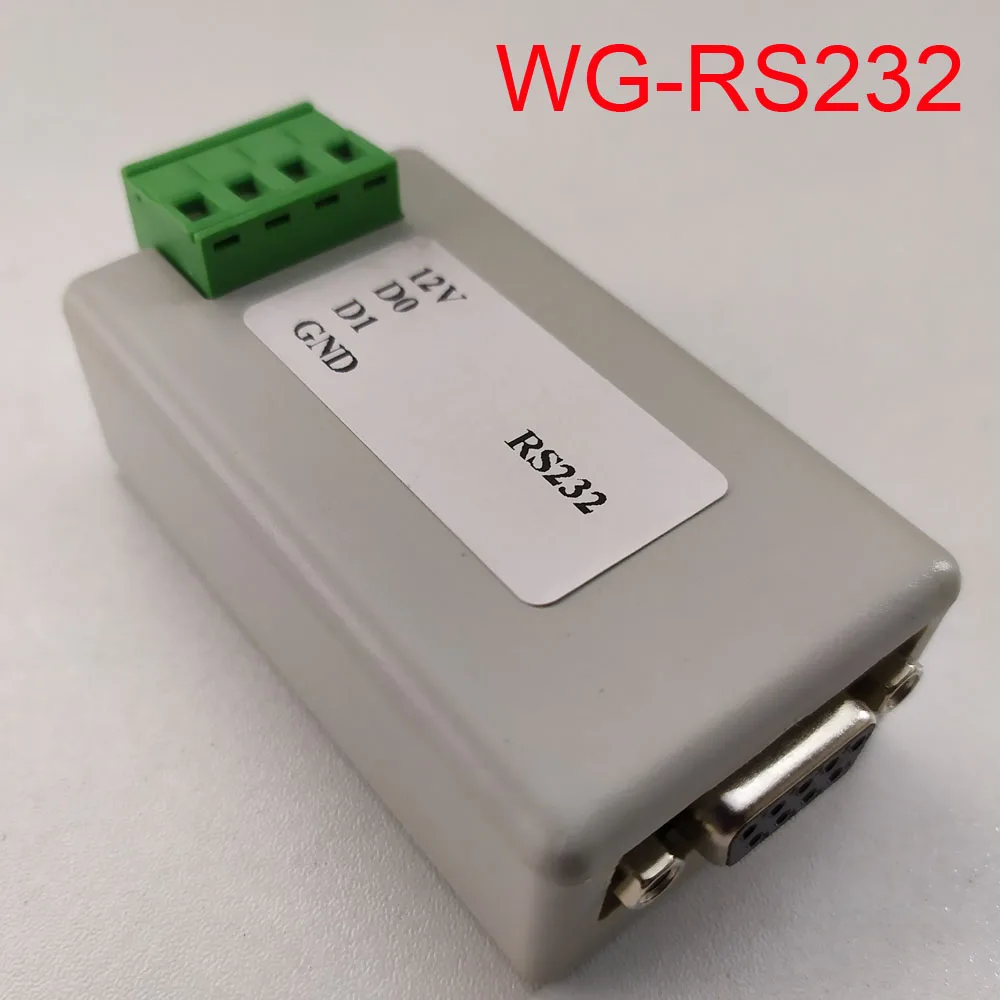 WG-RS232 Convert wiegand to RS232  bidirectional ASCII/HEX  data for vending machine or for gate and door access controller