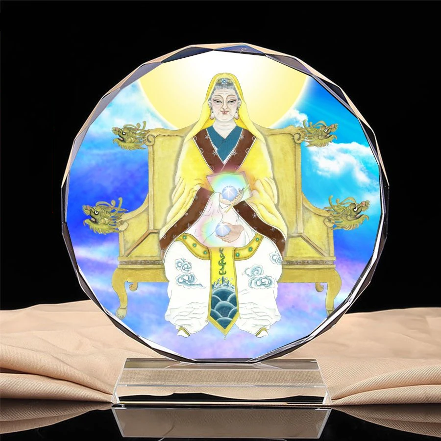 

Taoist immortal - Wuji silent mother portrait, crystal ornaments, handicrafts