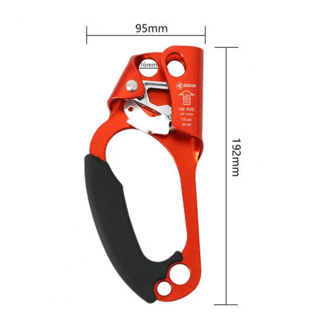 Clamp Safe Multiple Holes Lightweight Rocking Climbing Hand Riser Rope Hand Ascender Device Riser Tool Kits for Rock Climbing