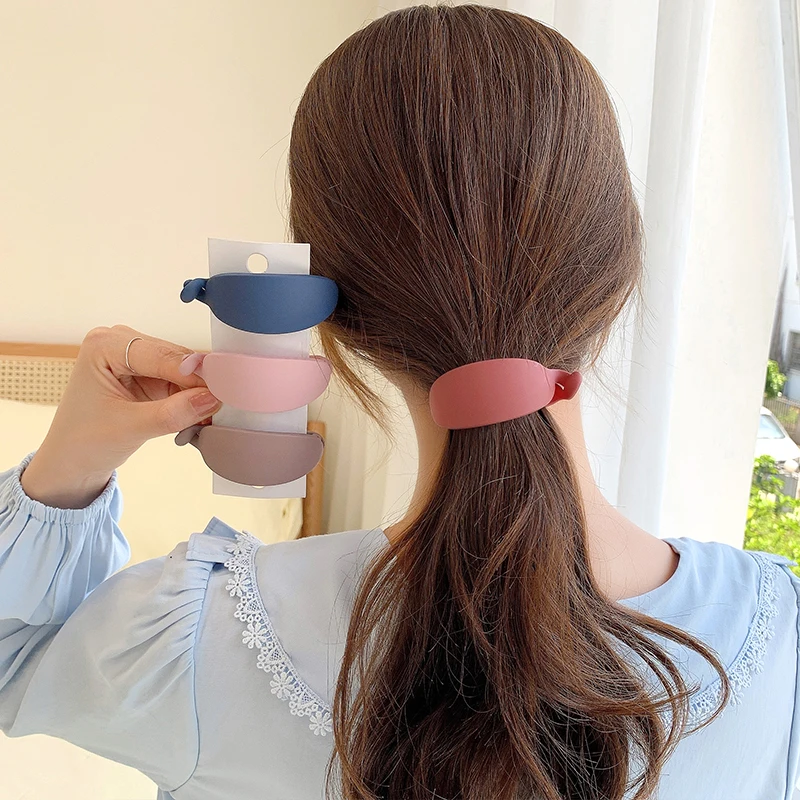 Pinzas para el pelo con forma de plátano para mujer y niña, horquillas con cola de caballo, accesorios para el cabello