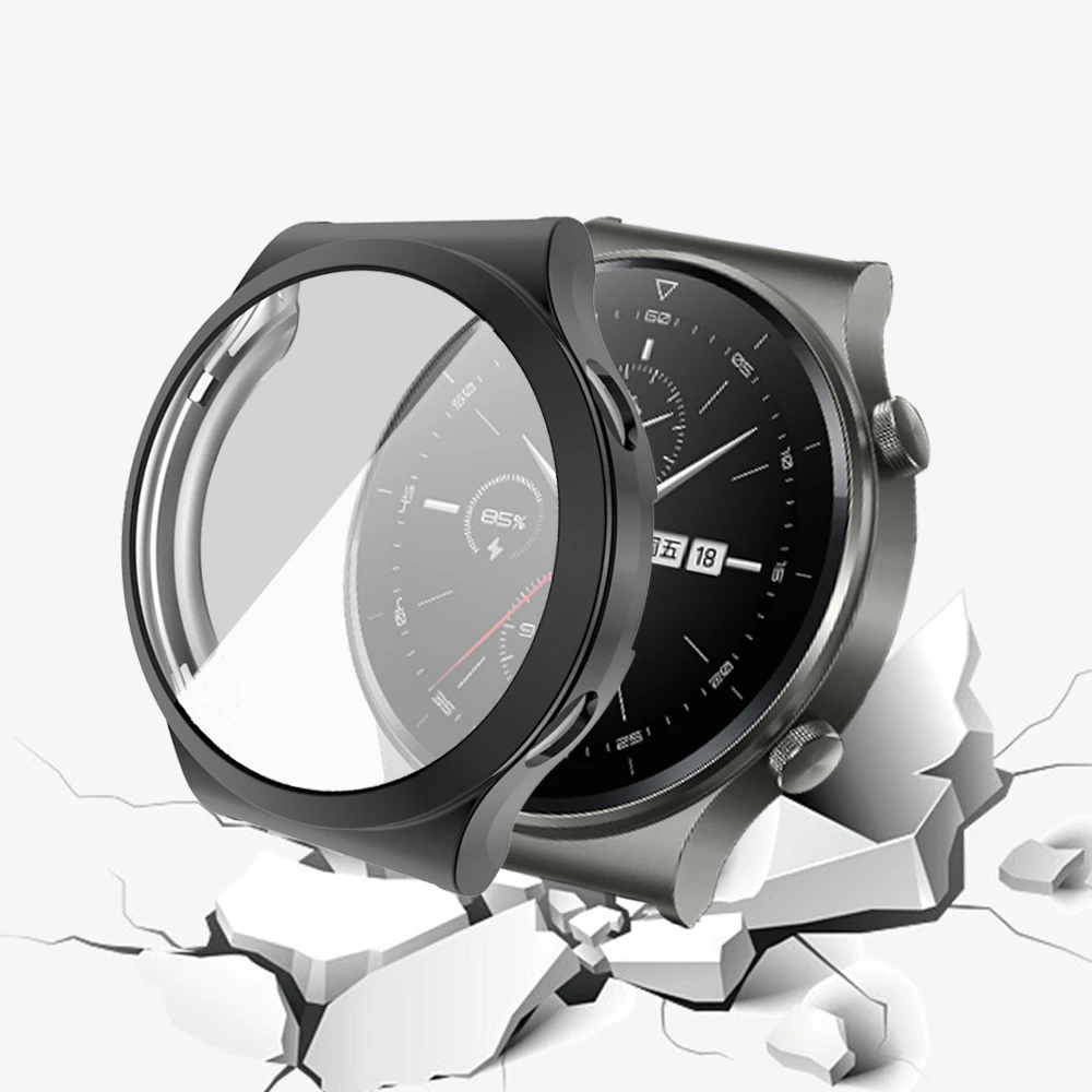 For Huawei Watch GT 2 Pro TPU Soft Full Screen Protector Cover Shell Edge Frame Strap Band GT2 pro Protective Bumper Case