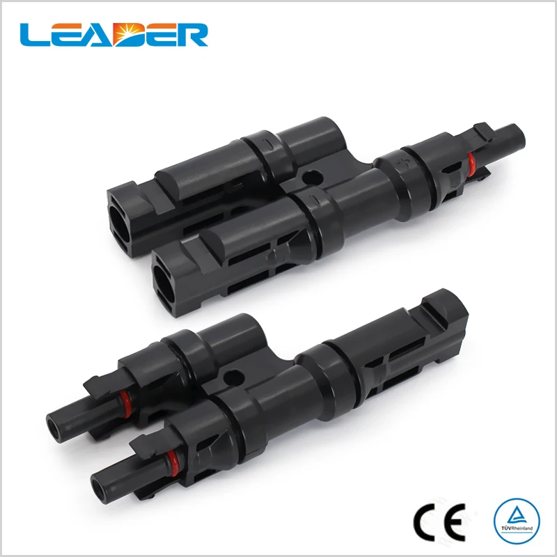 

100 pairs 2 in 1 T/Y IP67 solar panel cable T Parallel branch splitters connector , solar pv parallel branch splitter