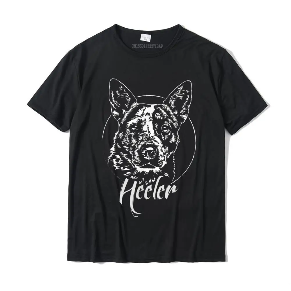 Ngộ Nghĩnh Tự Hào Xanh Dương Heeler Chó Áo Sơ Mi Thun Loài Camisas Hombre Cotton Trẻ Trung Áo Thun Cá Tính T Áo Sơ Mi In Hình mới Nhất