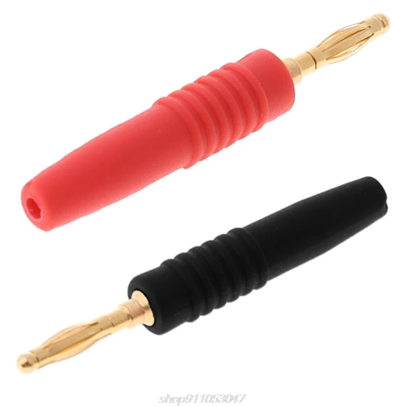 10Pcs 2Mmสายไฟประเภทชายกล้วยปลั๊กแจ็คเชื่อมต่อดนตรีสายลำโพงPin Adapter N11 20 dropshipping