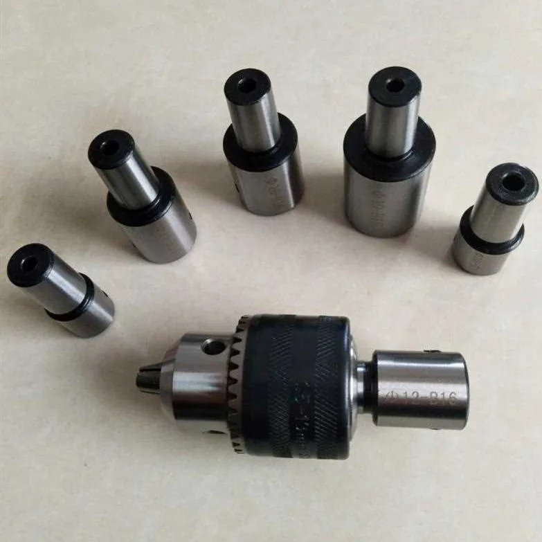 1set  B16 light duty drill chuck +inner hole 5MM 6MM 7MM 8mm 9 10 11 12 14mm arbor adapter motor shaft connecting rod