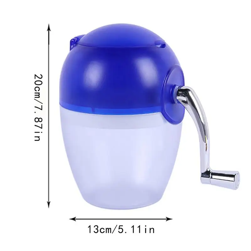 Handle DIY Ice Crusher Manual Portable Ice slush Maker home Snow Cone Smoothie Ice Block Making Machine Ice Shaver