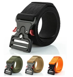 50mm Width Men Tactical Belt,Style Belt, Riggers Belts For Men, Heavy-duty Quick-release Zinc Alloy Buckle Plus Size