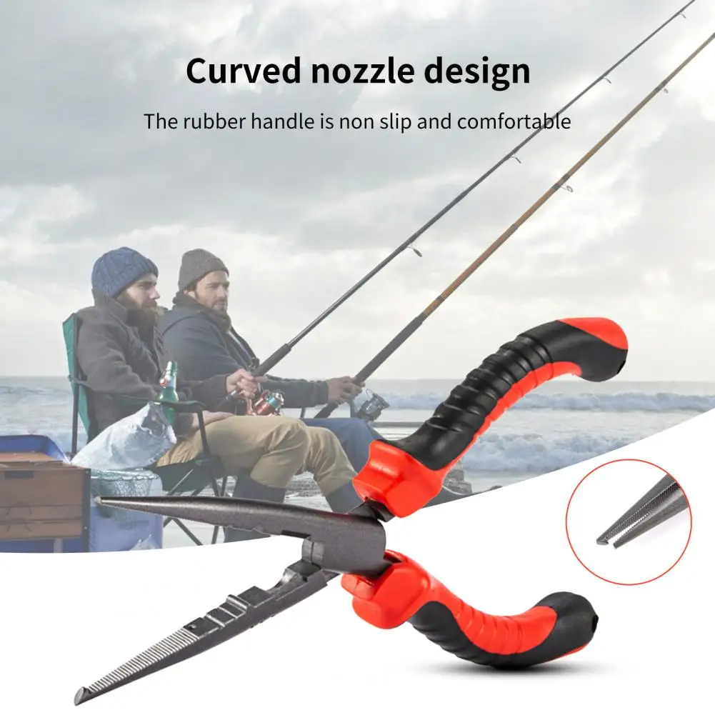 Lightweight Fish Pliers Wear-Resistant High Carbon Steel High Strength Fishing Lure Pliers for Outdoor