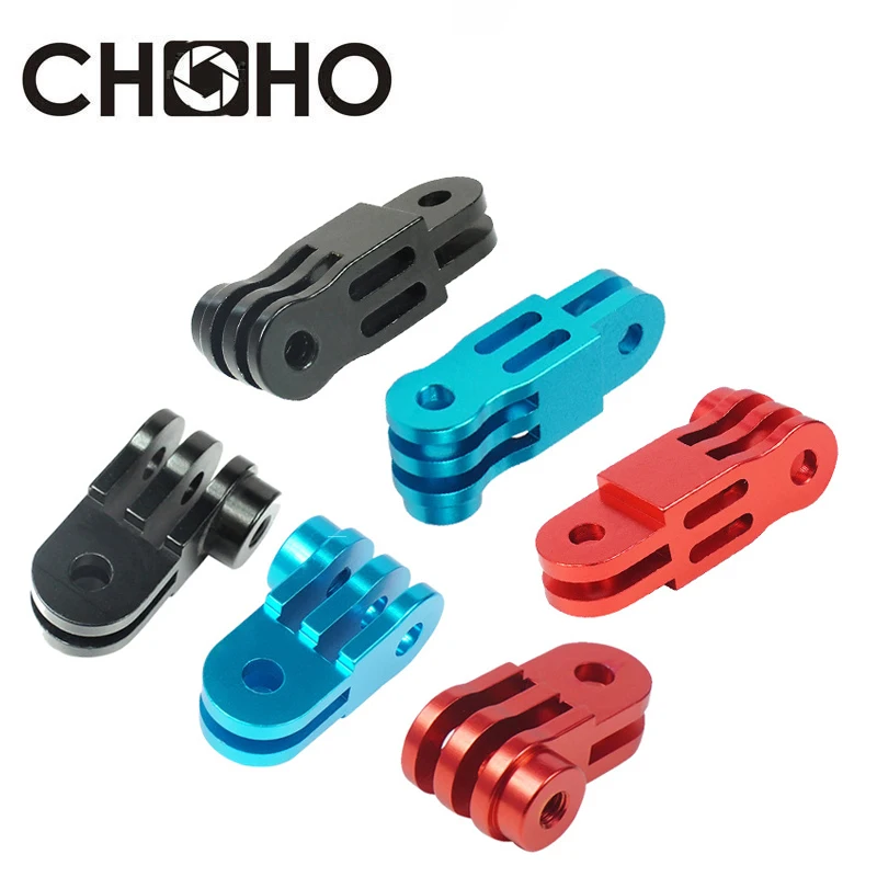 For Gopro Accessories Aluminium Long & Short Adjust CNC Arm Straight Joints 3 Way Mount For Go Pro Hero 11 10 SJCAM Xiaomi yi 4K