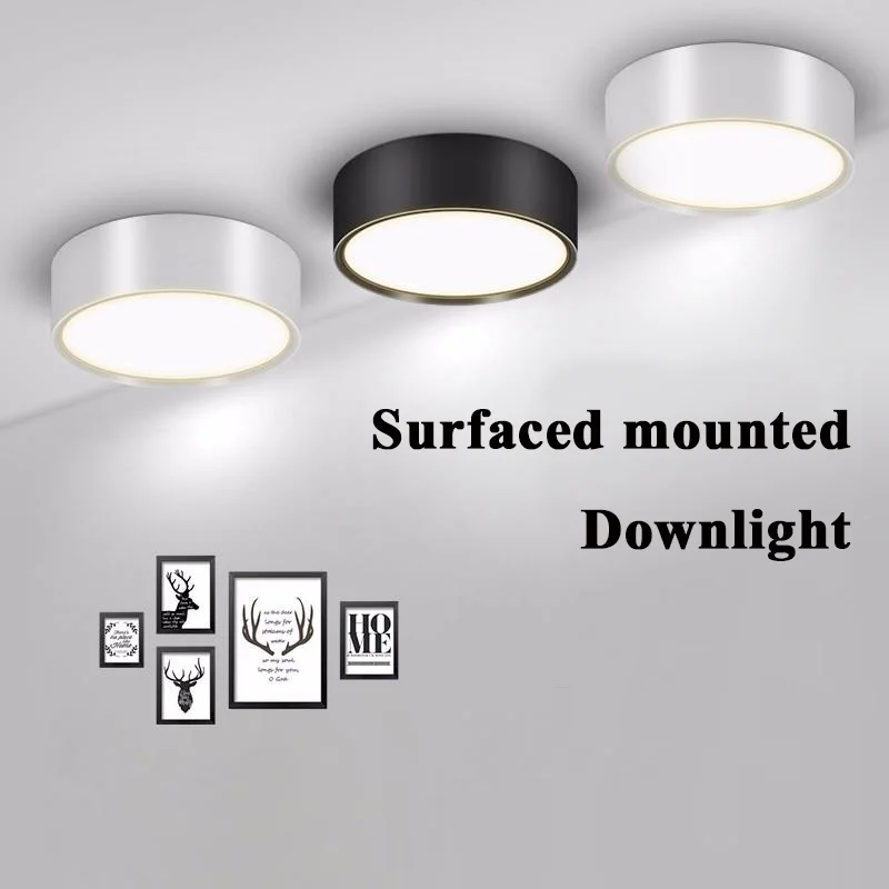 Led Downlights Surface Mounted 5W 10W 15W Down Light Modern Receseed Led Spot Lights Living Room 110/220V Spot Led Light Fixture