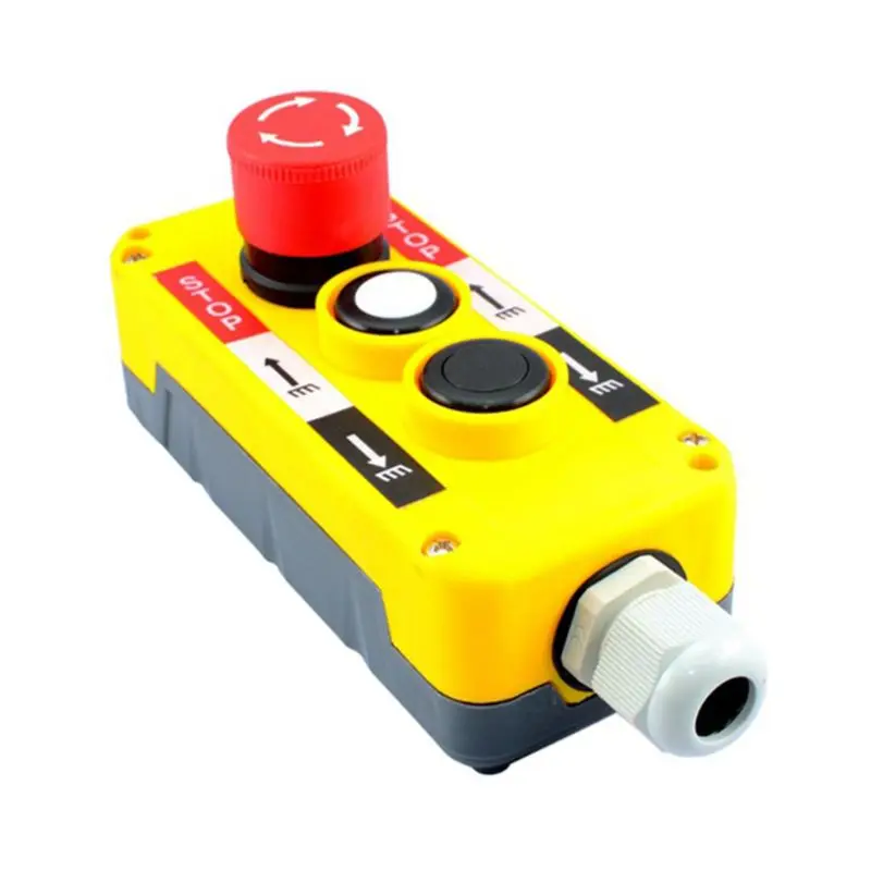 Waterproof Industrial Button Emergency Stop for Electric Crane Hoist Pendant Control StationWholesale and dropshipping