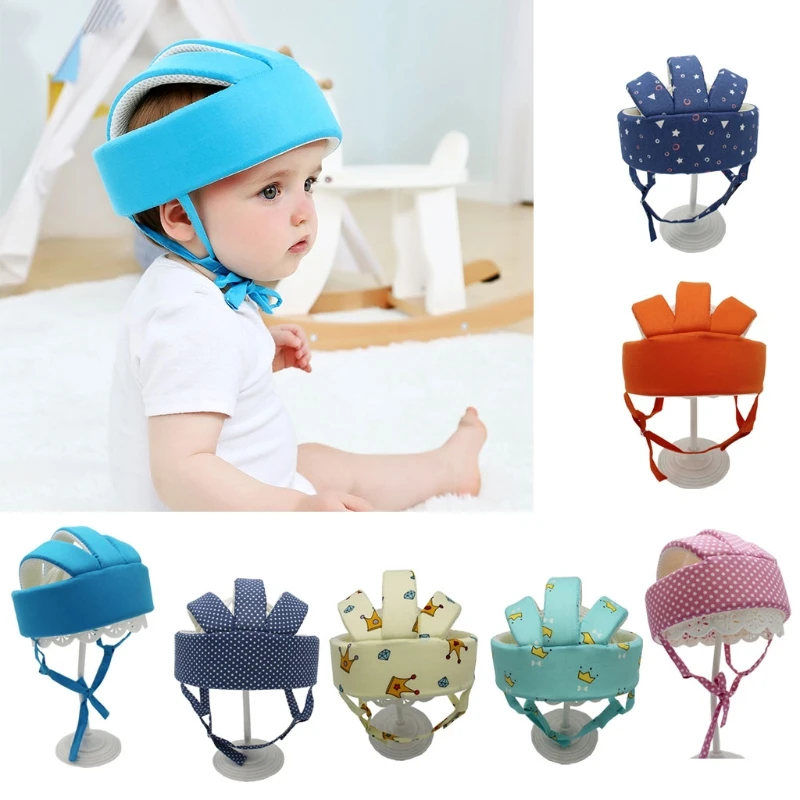 Baby Adjustable Safety Helmet Headguard Protective Harnesses Hat Safety Learning Crawling Walking Protection