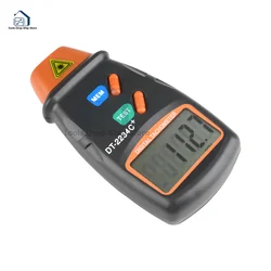 DT2234C + cyfrowy tachometr laserowy licznik RPM bezdotykowy 2.5RPM-99999RPM wyświetlacz LCD prędkościomierz DT2234C Tester prędkość