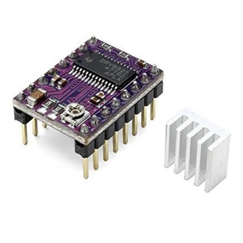 Stepstick Drv8825 para impresora 3D, portador de Motor paso a paso, Reprap, rampas PCB de 4 capas, reemplazo del controlador A4988 con disipador de calor