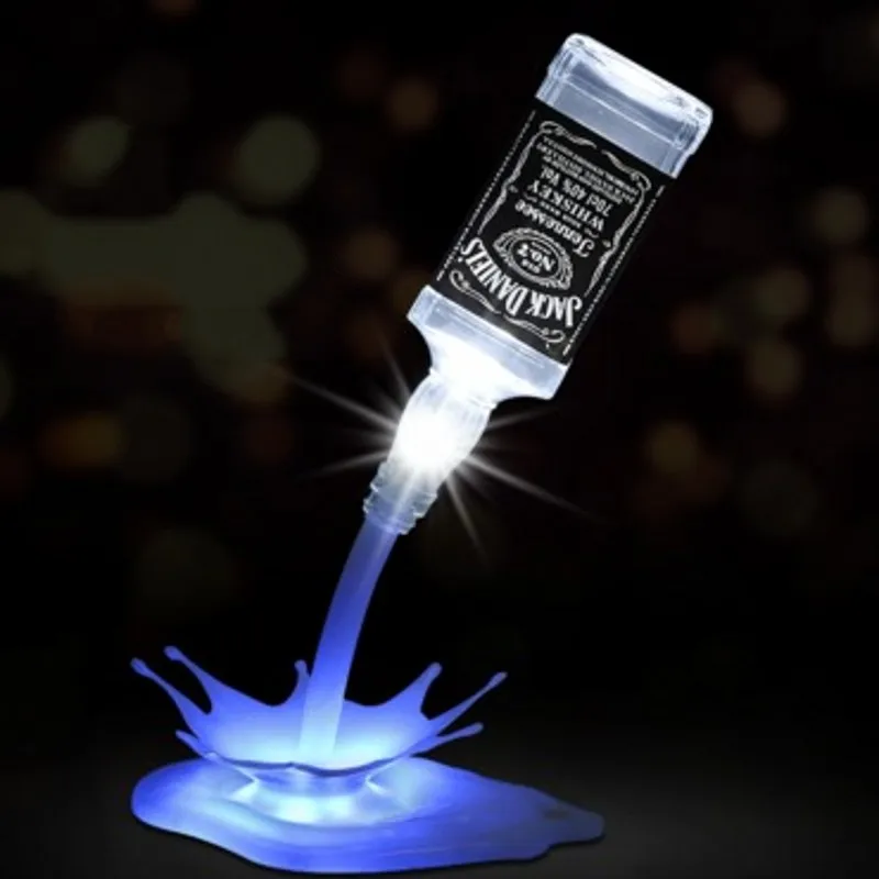 Wine Pouring Bottle Inverted USB Touch 3D LED Night Light Novelty Creative Bar Party LED Restaurant Christmas Decoration Wedding