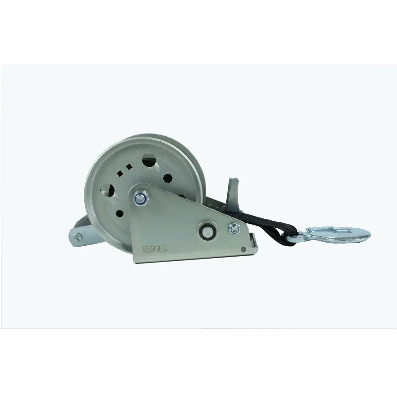 EgoTrailer Top quality Hand Winch 1200lbs/540KGS 6.1m Webbing Strap Car Boat Trailer winch