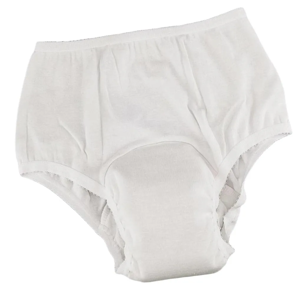 Washable Absorbency Incontinence Aid Cotton Underwear Briefs For Women