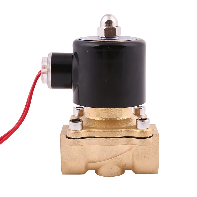 

Electric Water valve Solenoid Normally closed source 3/8inch DN10 inch gas CO2 Coil DC12 24V AC24V 110V 220V brass