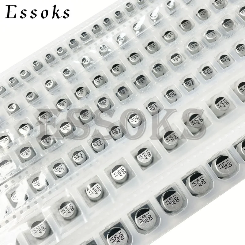 20Pcs SMD Capacitor Electrolytic อลูมิเนียม6.3V 10V 16V 25V 35V 50V 63V 100V 1UF 2.2UF 4.7UF 10UF 47UF 100UF 220UF 330UF 470UF