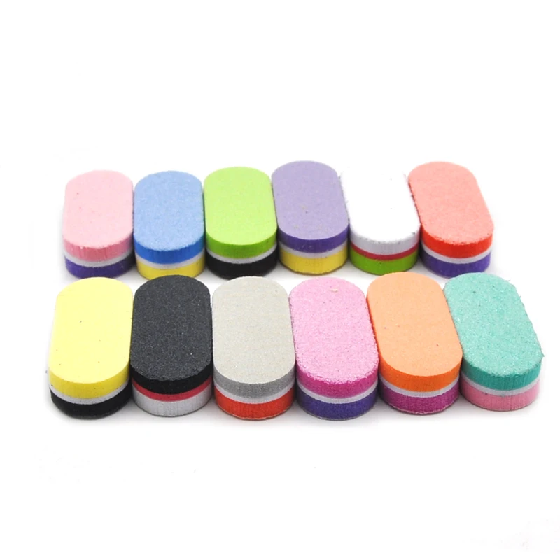 

250pcs Mini Nail Files Buffer Polishing Buffering Sponge Block Fashionable Sanding Grinding Nail fail Artificial Tools Brand New