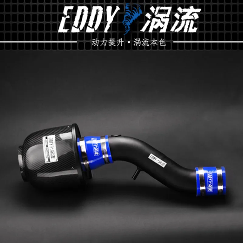 EDDY Intake System Air Intake Pipe & Carbon Fiber Air Filter for Honda Fit CD3 1.3/1.5 2004 2005 2006 2007 Car Engine Parts