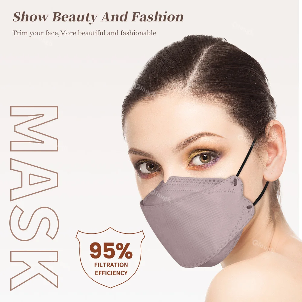 10-100pcs ffp2 Mascarillas approved KN95 Face Masks FPP2 homologada 4 layers Adult korean mascarillas fpp2 colores Morandi maske