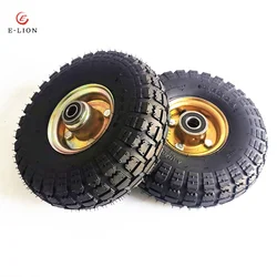 10 Inch Electric Car Tire 3.00-4 Wheelbarrow  4./3.50-4 Lawn Mower Thickened  260x85 Solid  and   Wheel Hub