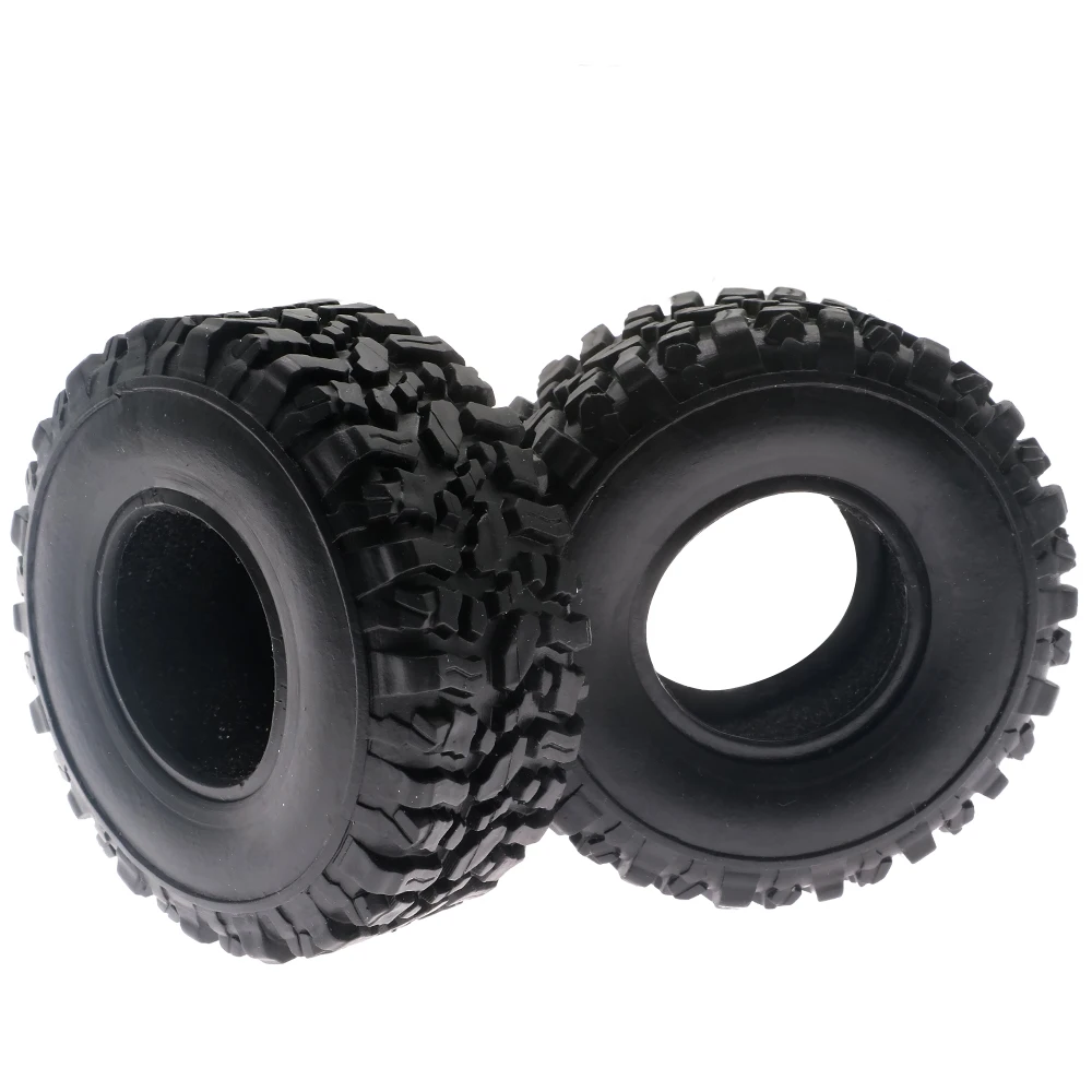 Pair Soft Rubber Tire With Foam Sponge For Wpl Henglong B14 B24 B16 B36, Ural C14 C24 Q60 Q61 Q62 Q63 Q64 4x4 And 6x6 Military