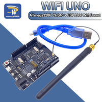 UNO+WiFi R3 ATmega328P+ESP8266 CH340 (32Mb memory) 6V-9V USB-TTL CH340G For Arduino NodeMCU WeMos One Development board