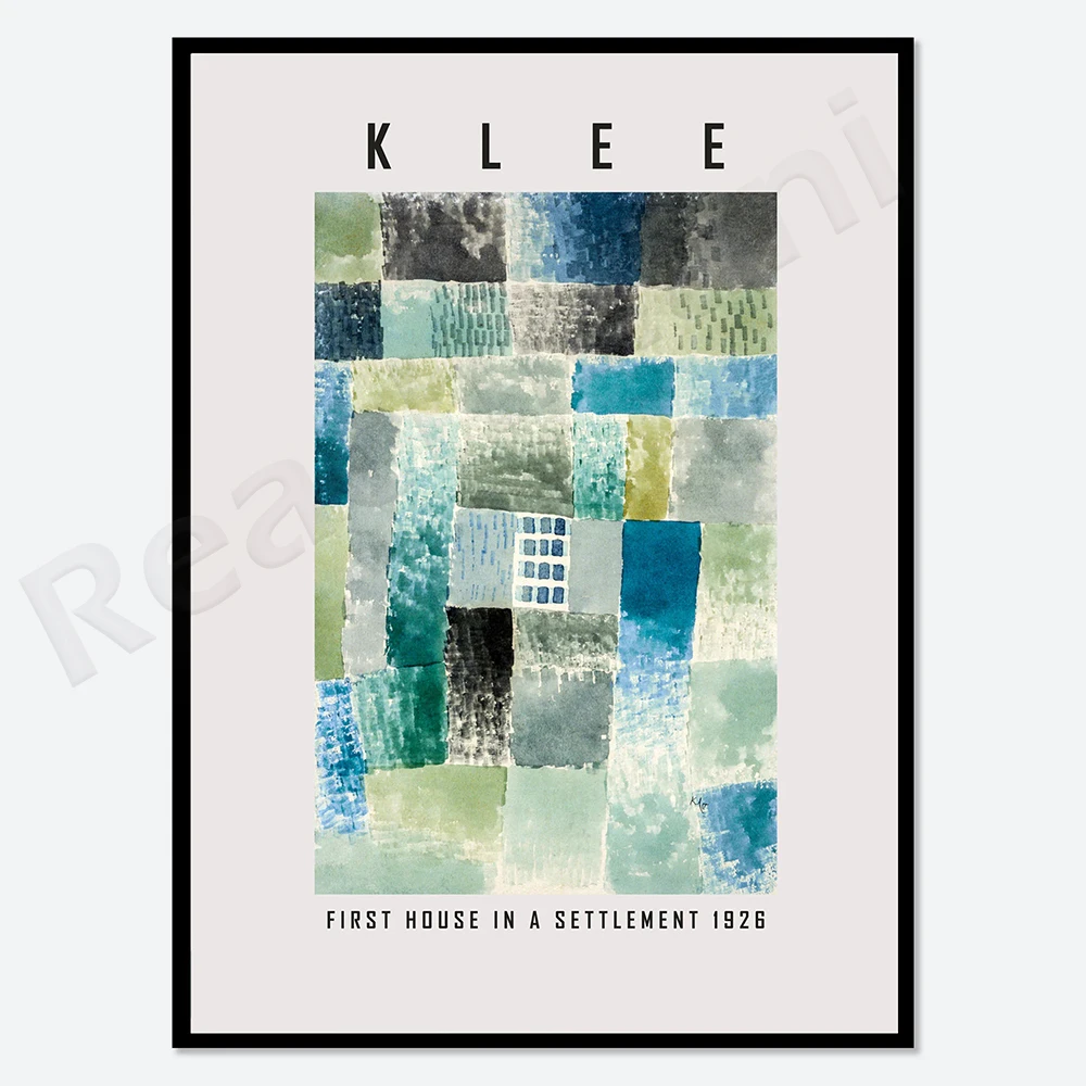 Paul Klee About a motif from Hammamet 1914 Vintage Poster Art Print|Paul Klee Print,Paul Klee Painting,Museum Exhibition Poster