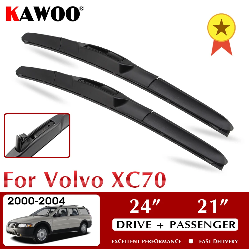 KAWOO Wiper Front Car Wiper Blades For Volvo XC70 2000-2004 Windshield Windscreen Front Window Accessories 24