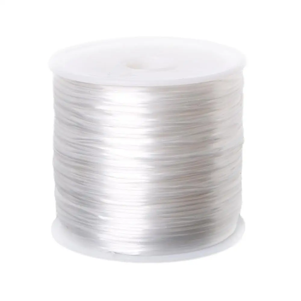 50m/Roll DIY Crystal Beading Stretch Cord for Jewelry Making 0.7mm Elastic Thread Rope Diy Bracelet Necklace Accessories