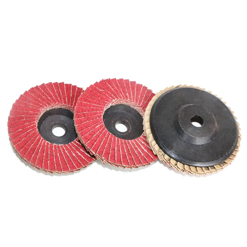 Hiqalty 3 인치 6/10PCS 플랩 디스크 75*10mm 그라인딩 휠 샌딩 디스크 80 그릿 앵글 그라인더 연마 금속 나무 플라스틱