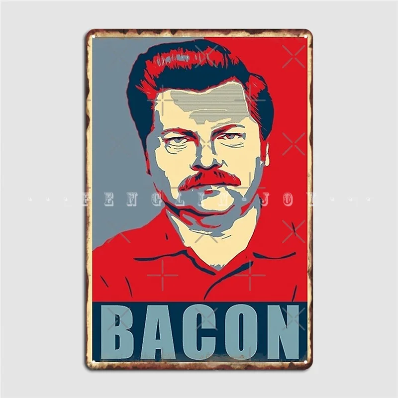 Ron Hope Swanson Metal Sign Cinema Kitchen Kitchen Funny Wall Decor Tin Sign Poster